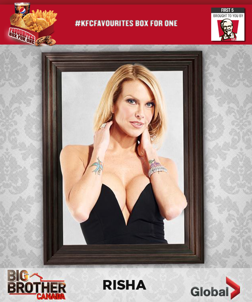 kfc_canada's tweet photo. RT if you think #BBCANRISHA will return to the #BBCAN3 house from the #KFCFavourites First 5. http://t.co/4xQHVxfzYY
