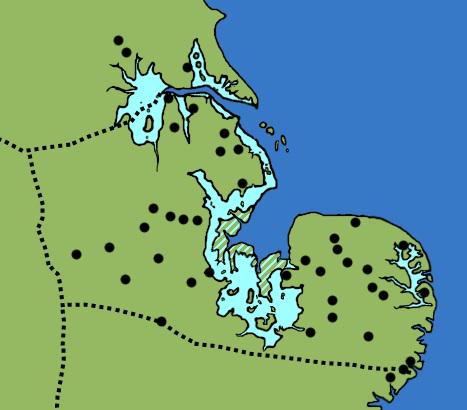 Of course, Lincolnshire has seen some v signif coastal changes too--map w/ situation c.500AD:  http://www.caitlingreen.org/2014/10/post-roman-provinces-landscape.html#fn3