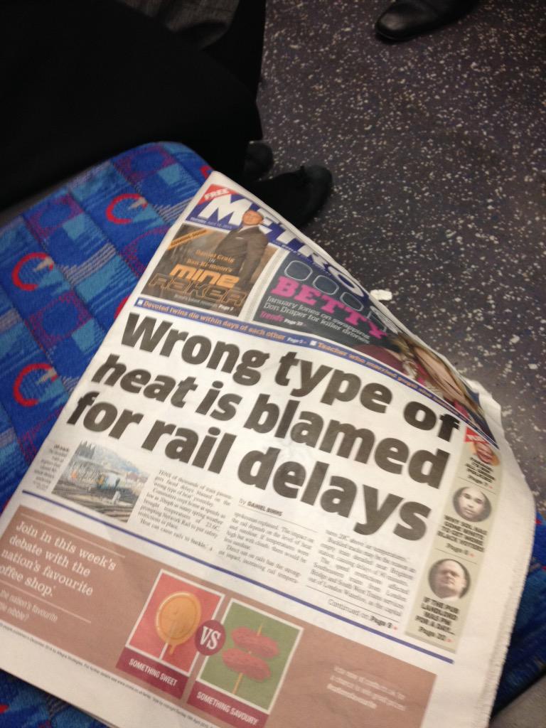 Fabulous headline in Metro today <a href="/SoVeryBritish/">VeryBritishProblems</a>