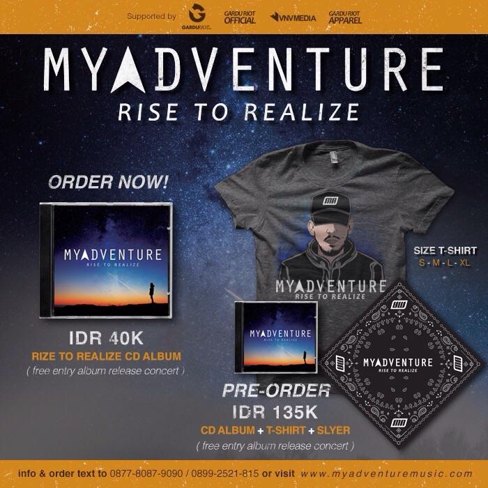 Sore kawan , info bg yg ingin order album ke2 kami Rise to realize,dpt menghubungi no.tlp yg tertera #risetorealize