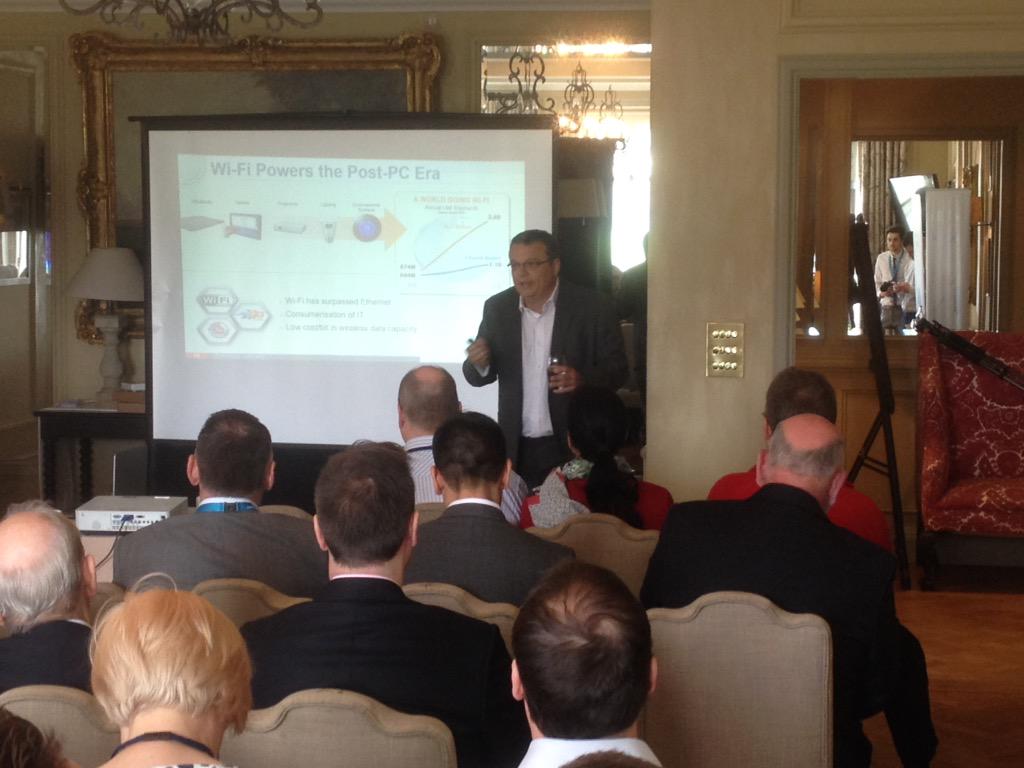RobPurdicom's tweet image. Very engaging presentation from Ian Tearle, @ruckuswireless at the @Purdicom #wirelessplus2015 roadshow.