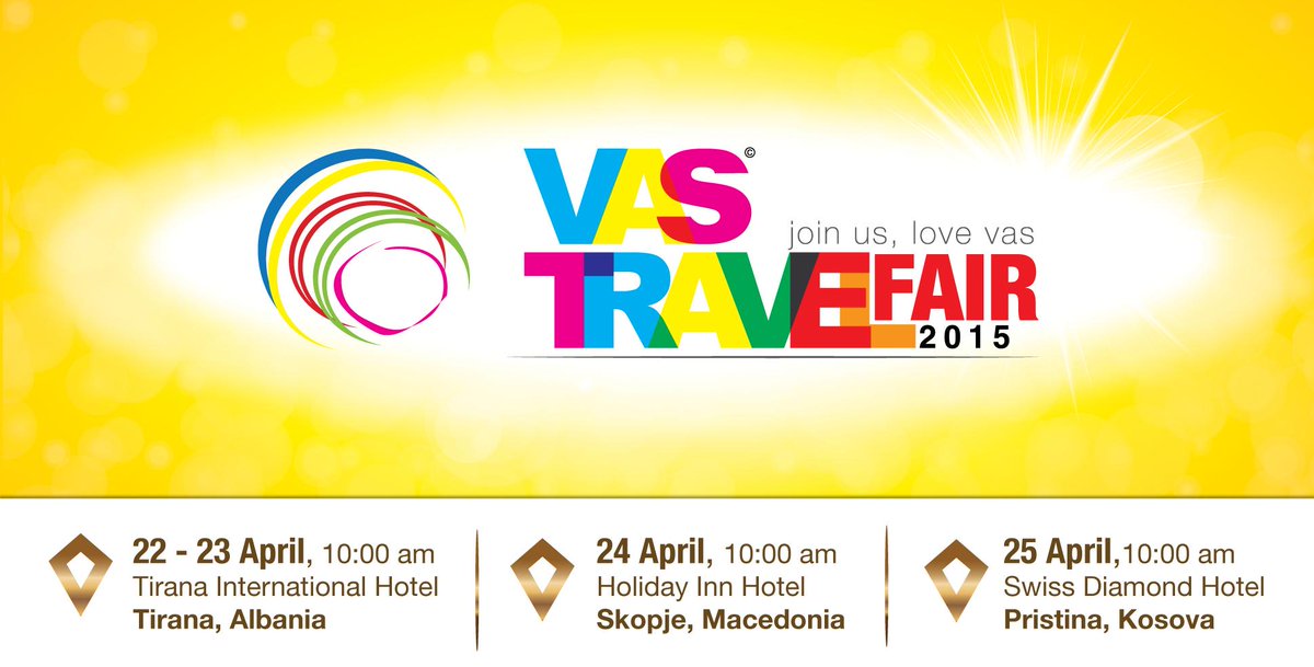 albtoursd's tweet photo. VAS TRAVEL FAIR, 22-25 APRIL 2015 -->> Sign in http://t.co/JWx98icoyg http://t.co/cIbZ6xDyek