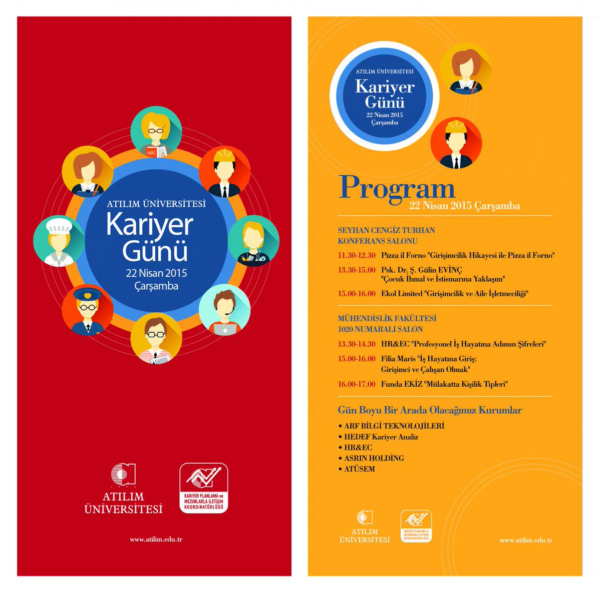 AtilimIESC's tweet photo. 22 Nisan Çarşamba KARİYER GÜNÜ'ndeyiz. http://t.co/VVHYl54gw7