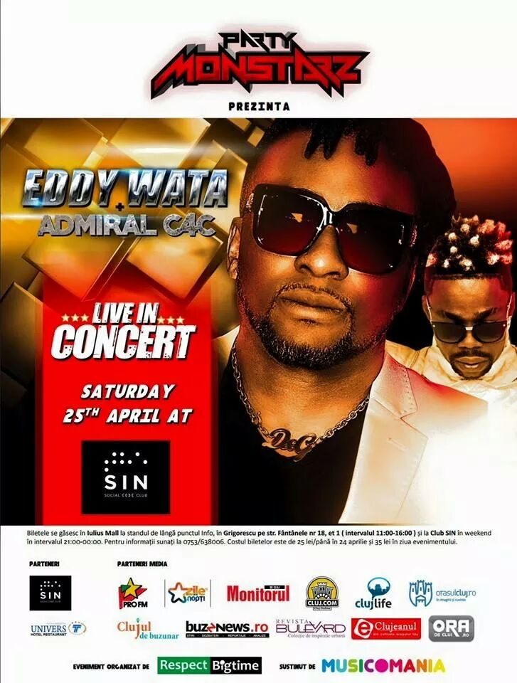 admiralc4c's tweet photo. 25th April. Storming #clujNapoca @admiralc4c #eddywata #ilovemypeople #cluj2015 #Romania! #Drootheboom #anticipate http://t.co/YJqDOnmvRi