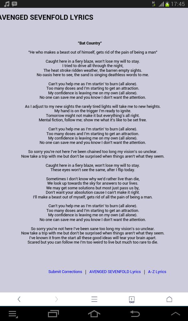 RianFebrian41's tweet photo. Lirik lagu bat Country http://t.co/mT2gRbdhBs