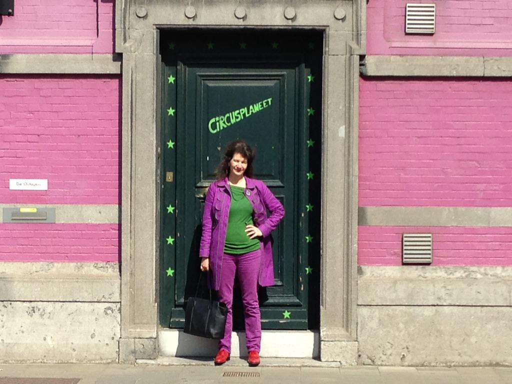 CircusCentral's tweet photo. Helen has arrived @Circusplaneet and look she matches!  @EUErasmusPlus @erasmusplusUK http://t.co/CCkisxuseL