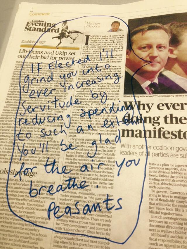 liamwaterloo's tweet photo. My friend found this in a paper left on a train. http://t.co/xrIkuqhyux