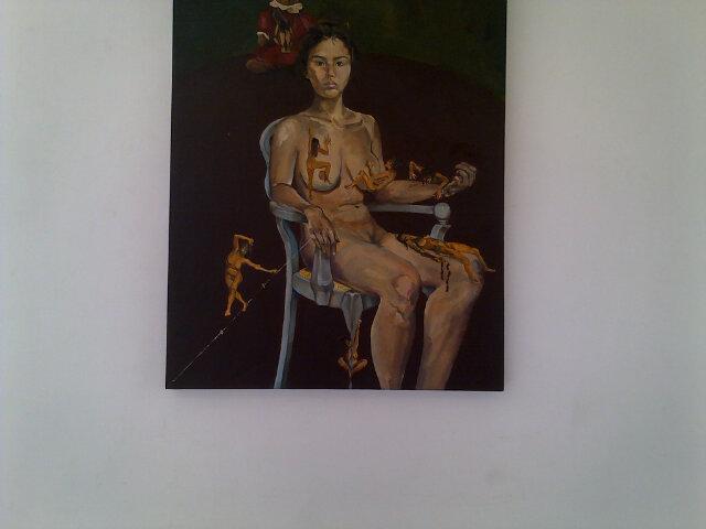 vivianoush's tweet photo. Work by Miranda Chance @ Chelsea Town Hall @hiddenvisions15 #art exhibition curated by @lizzycollier  #mentalhealth http://t.co/aMFw70kwXf