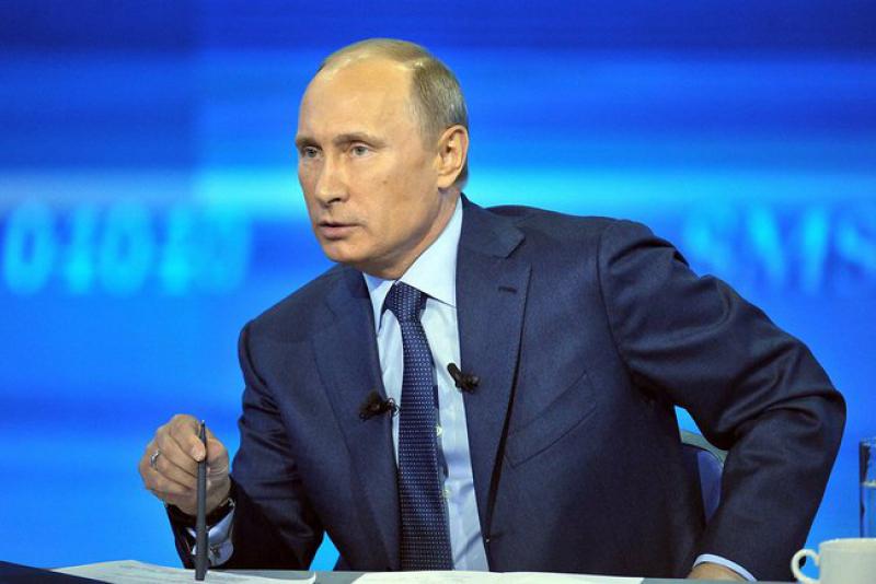Путин:"Другого пути урегулирования украинского кризиса, кроме политического, не существует" #ПрямаяЛиния  #Путин