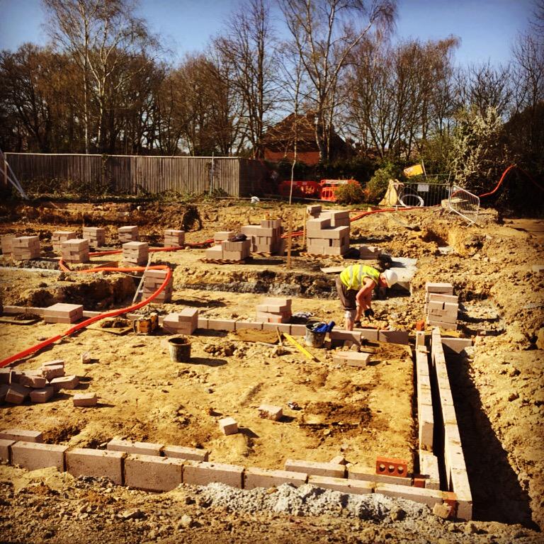 ljcontractors's tweet photo. few pics of foundations taking shape. 
#teamwork #makes #dream #work #bricklaying #building #realmen #ljbrickwork http://t.co/BZC8ZAX0YC