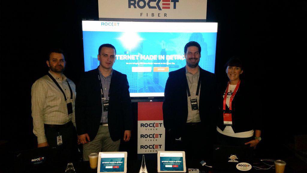 RocketFiber's tweet photo. Stop by our booth to sign up early for Rocket Fiber at #TechweekDET http://t.co/PG9SHIWxOS