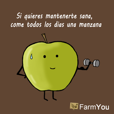 farmyouapp's tweet photo. "Si quieres mantenerte sana, come todos los días una manzana" #consejodeldía http://t.co/pZh5knurrZ