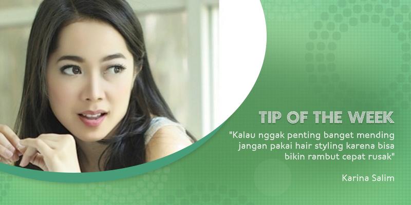 SunsilkID's tweet photo. #SunsilkTips dari @KarinaSalim Dear. Punya tips lain tentang cara merawat rambut rusak, kering, dan rapuh? Share yuk! http://t.co/ApqyM97Z0V