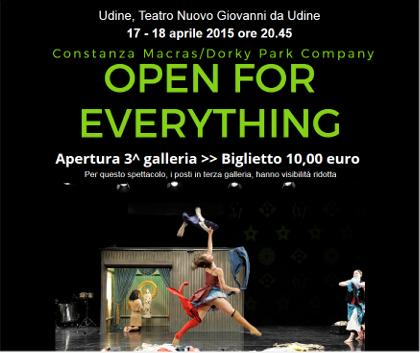 TeatroUdine's tweet photo. #Udine #Teatroudine #cssudine 17 e 18 aprile #tickets 10eur in 3^gall. #Openforeverything by #Macras #gipsy #show http://t.co/sL8nj3DZMh
