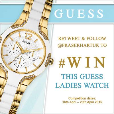finleypoppet's tweet photo. RT @fraserhartuk: We're treating you this #Spring! RT &amp; FLW to #win this gorgeous @GUESS watch! http://t.co/jWXIncLgkI