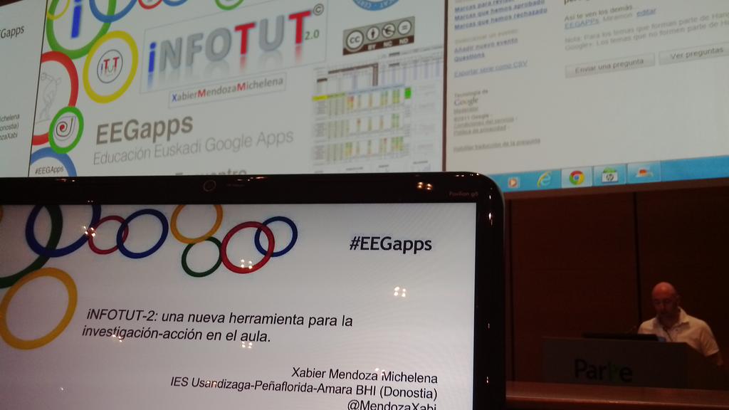 EEGApps's tweet photo. @MendozaXabi izugarri interesgarria #infotut 2 aurkezpena #EEGApps en ZORIONAK Xabier! @Golden5Program @agirregabiria http://t.co/qgNn5b0CoC