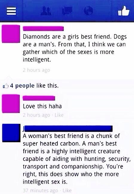 CauseWereGuys's tweet photo. Men - 1 Women - 0 http://t.co/KhcKCXjI59