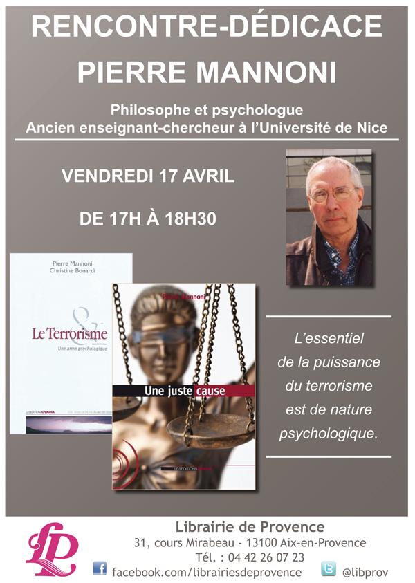 libprov's tweet image. @libprov demain à 17h, Pierre Mannoni en #dédicace pour ses essais et romans sur le terrorisme (@ovadiaeditions.)