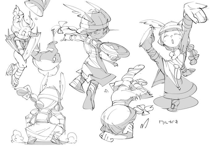 お絵かき:ワル動き 