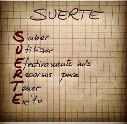 dortizma's tweet image. Ánimo!  En la vida todo es cuestión de SUERTE. ..
