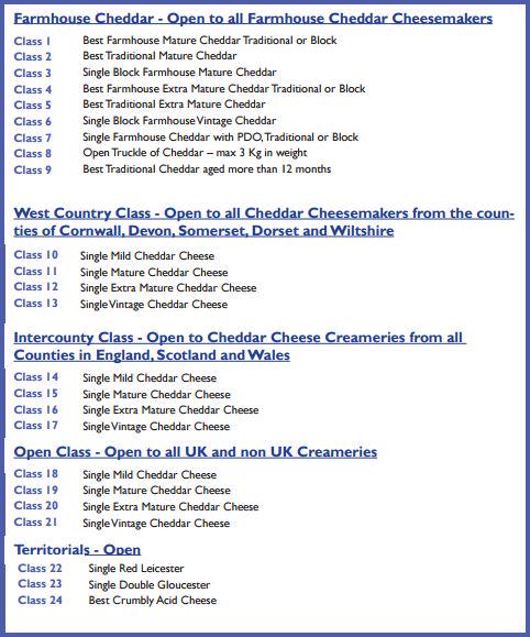 SWCheeseAwards's tweet image. Here's our list of all 75 classes at this year's Awards. For an entry form please call 01749 938044. #cheese #show
