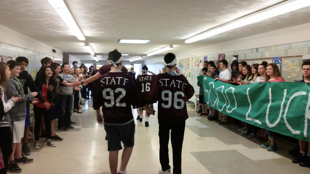 Ruocchio's tweet photo. State high wishing good luck to our Special Olympics athletes. @StateCollegeSD http://t.co/gGSSg0gYt9