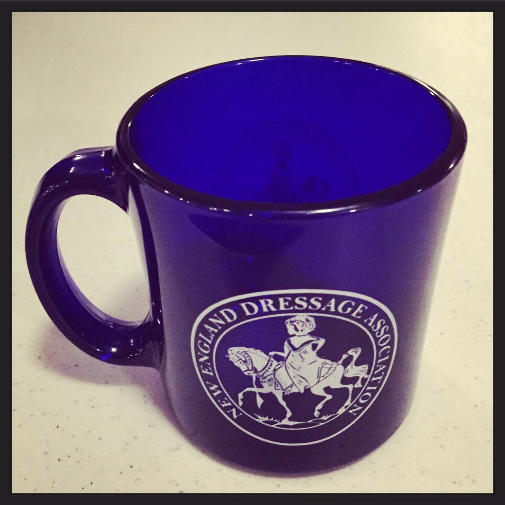 NEDADressage's tweet photo. New cobalt glass mugs will be awarded to blue ribbon winners at #NEDAspring! π #dressage #horseshow #nedadressage http://t.co/zRvfiHPjlN