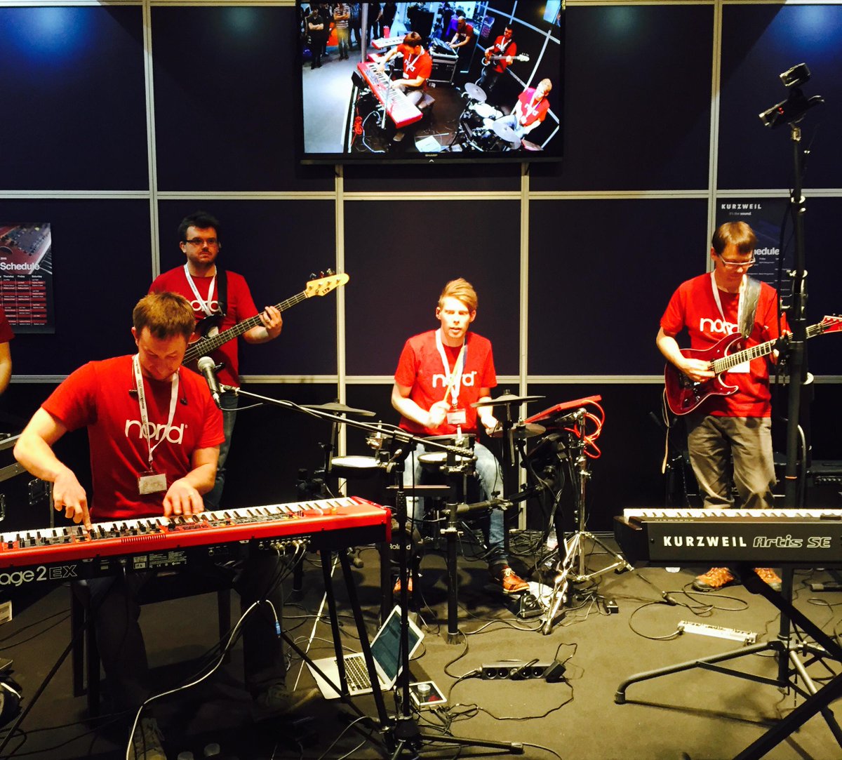BIMMGermany's tweet photo. Great demo by @nordkeyboards #RockWithYou #Stage2EX @Musikmesse #LifeInMusic http://t.co/2evLN0gdoE