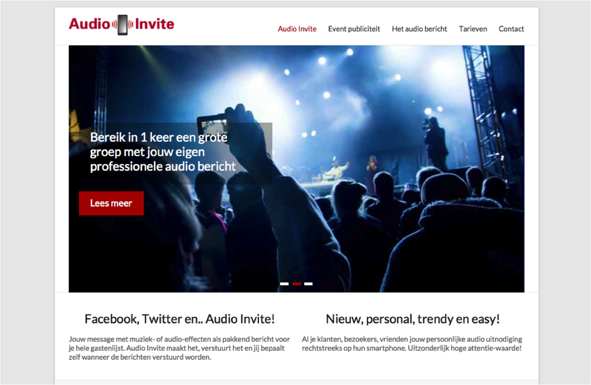 Tone2All's tweet photo. Wie organiseert er evenementen? Kijk dit eens: http://t.co/HpVB4srLSm. Benieuwd wat jullie er van vinden! #events http://t.co/quBcksh0l5”