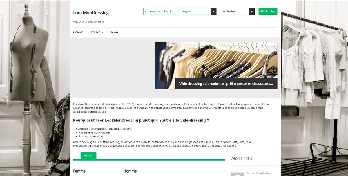 LookMonDressing's tweet image. #PlutôtSympa le site lookmondressing.com
