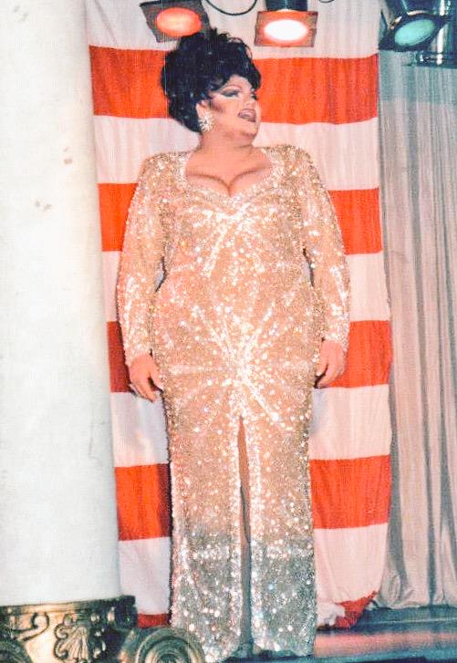 PorkChopLA's tweet photo. Gown at USA @Large 2000, I won Interview &amp; Gown with perfect scores, got 1st runner up. #SadThen #HappyNow #Dragrace http://t.co/3L67ndBAQP