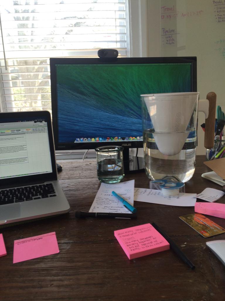 @somawater home office now complete. #DrinkMoreWater #gooddesignmatters #cleanwaterforall