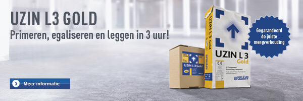 #UZIN #L3Gold

-geen voorstrijk nodig
-geen wachttijd
-geen water nodig
-na 1 u beloopbaar
-na 2 u belegbaar bijv pvc