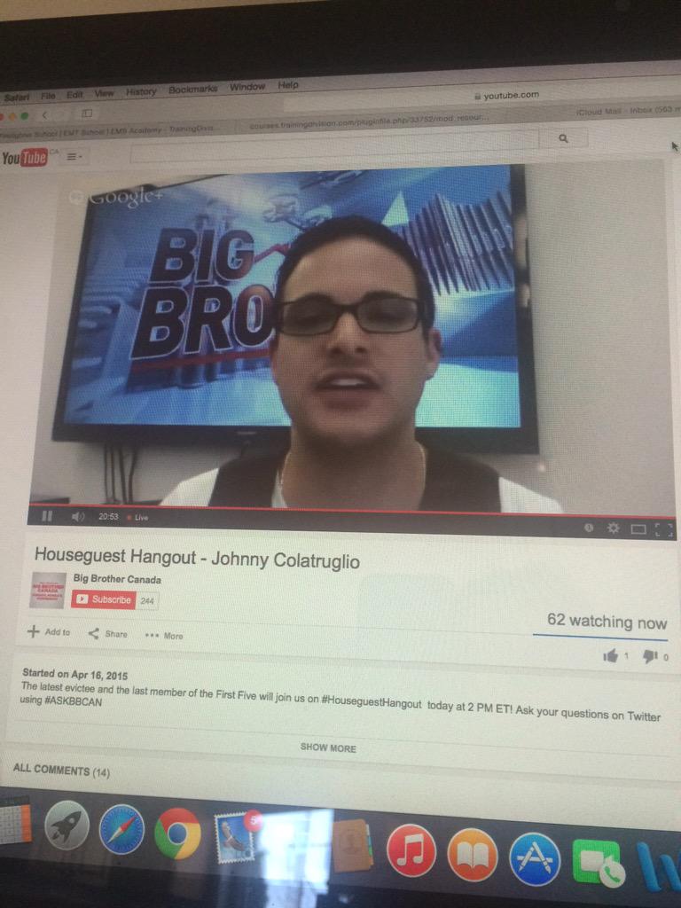 BBCanJohnny's tweet image. Who's watching the houseguest hangout with @BBCanJohnny !
