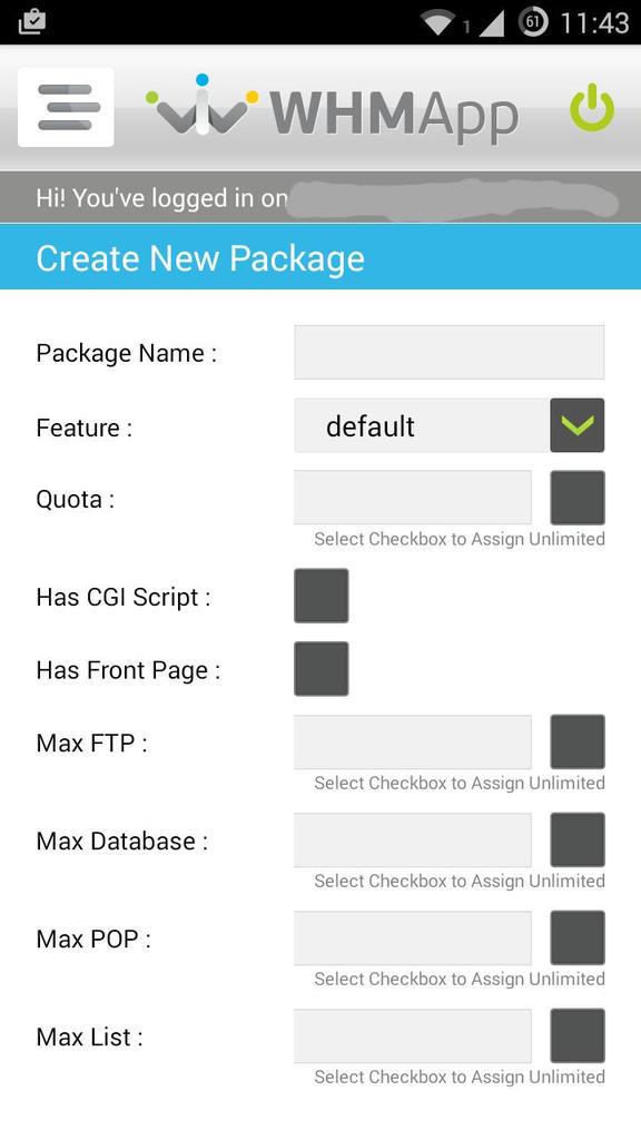 CubeReef's tweet image. Creating Packages is easy with #WHM App  have you tried it? Download WHMApp now and manage server via mobile