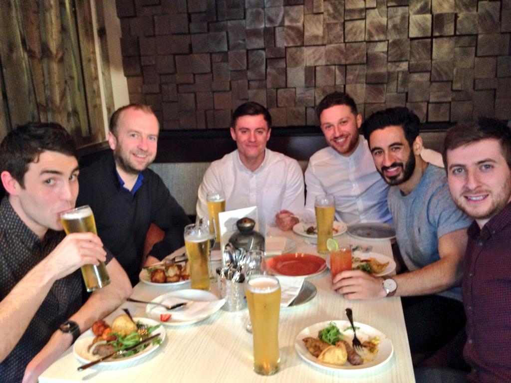 aaron_coates's tweet photo. Another night another launch... This evening Spinningfield's @sceneMCR. Loving the food. Thanks for the invite! http://t.co/gFGcfj28re