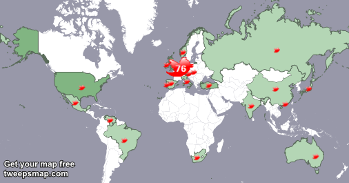 rientsd's tweet image. My followers are in Netherlands(76%), Belgium(4%)... Get your map too: tweepsmap.com/!rientsd