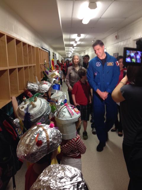 Great Visit from Canadian Astronaut Jeremy Hansen at our school this week!