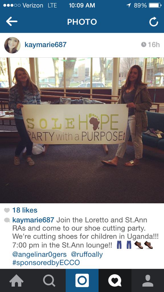 EC_ECCO's tweet photo. Thank you to everyone that came out and participated in our Sole Hope Shoe Cutting Party! #ECCO @EChousing http://t.co/ej1XK7m1hf