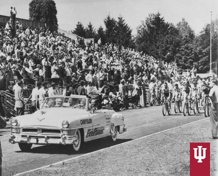 #TBT to the first #Little500 in 1951, which raised $6K for student scholarships.  <a href="/IUSF/">IU Student Foundation</a>