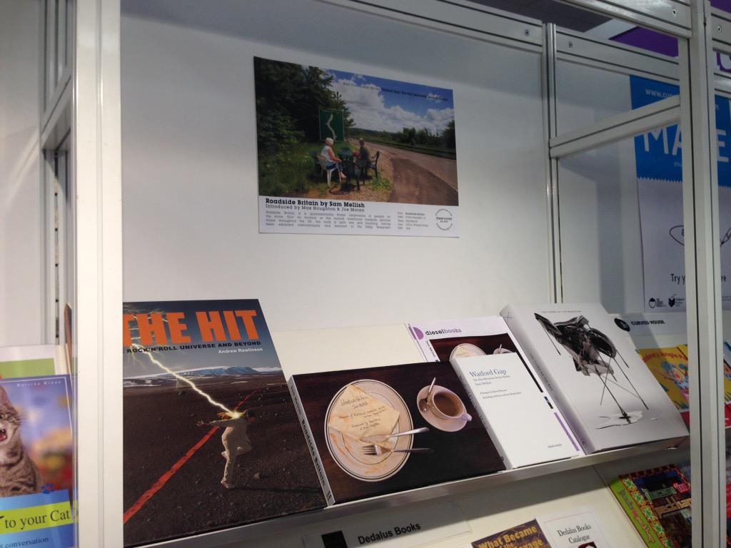 sammellishphoto's tweet photo. Good to see #dieselbooks at the @LondonBookFair 2015 #lovebooks #photobooks #roadsidebritain #Watfordgap http://t.co/c9SaMzp6Ll