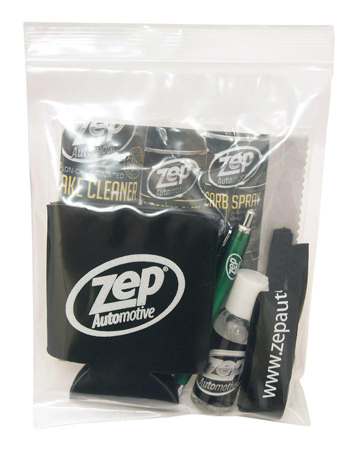 RT for a chance to win a new Zep Auto Gift Set - includes cloth, koozie,  hand sanitizer, pen and eyewear strap!