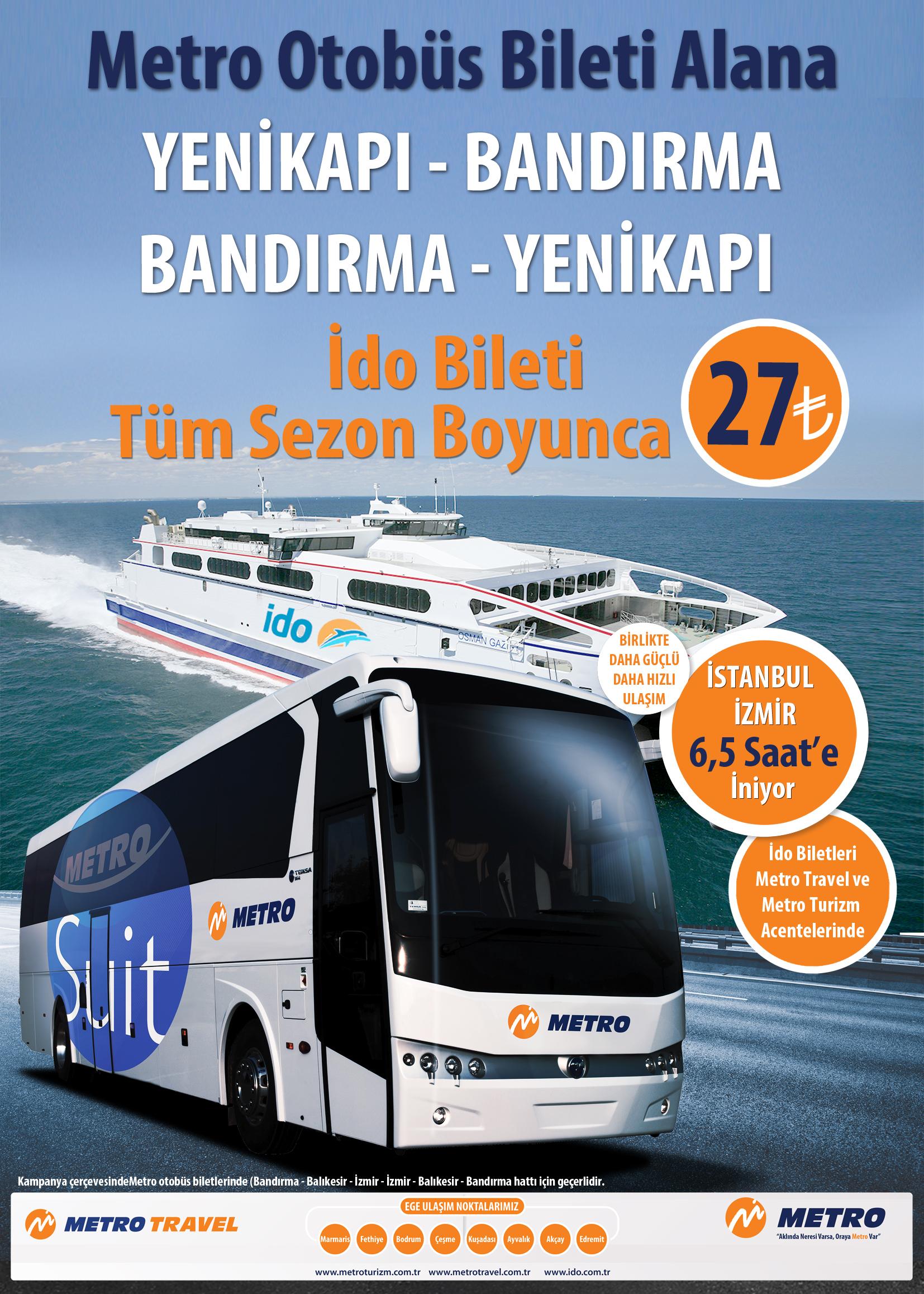o xrhsths metro turizm sto twitter metro turizm den otobus bileti alana yenikapi bandirma bandirma yenikapi ido bileti sezon boyunca 27 tl http t co utbfjqui4x twitter