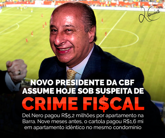 Hoje a CBF muda de comando. Sai um ruim para entrar um péssimo. Minha opinião aqui: facebook.com/romariodesouza….