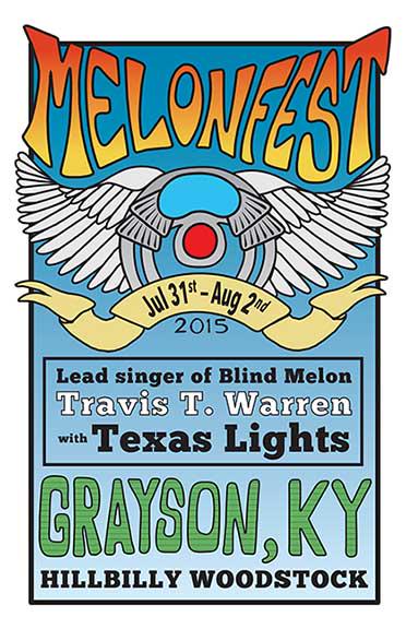 Just Announced: Lead singer of Blind Melon, Travis T. Warren, with Texas Lights, will be performing at Melonfest 2015