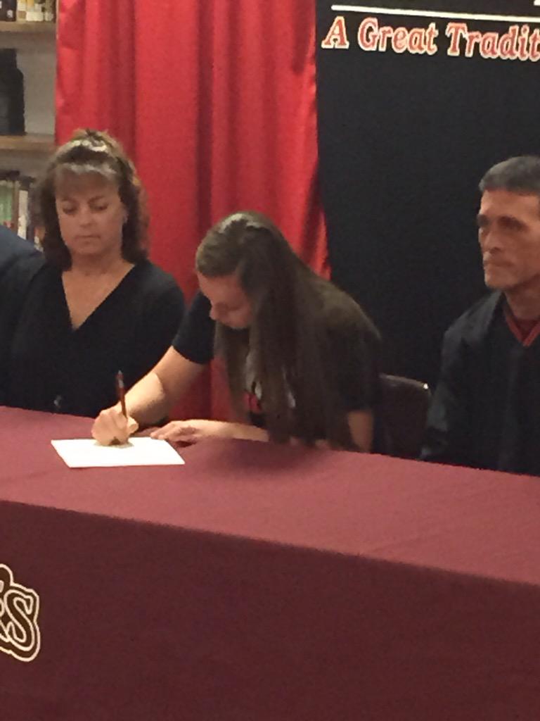 Congrats to Katlyn Hoeh for signing her bowling scholarship today with Campbellsville University!