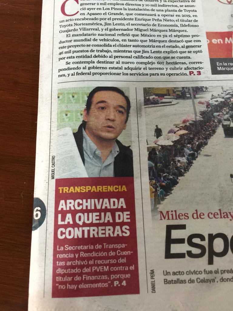 SContrerasMX's tweet photo. Veremos qué opina el Tribunal Contencioso Administrativo de GTO de esta resolución. #YoQuiero1GTOTransparente http://t.co/6aXZhOJ8YD