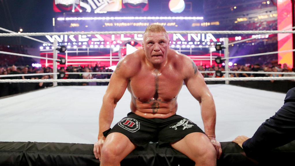 RecklessWWE420's tweet image. A angry and shocked version of the beast after losing the championship.