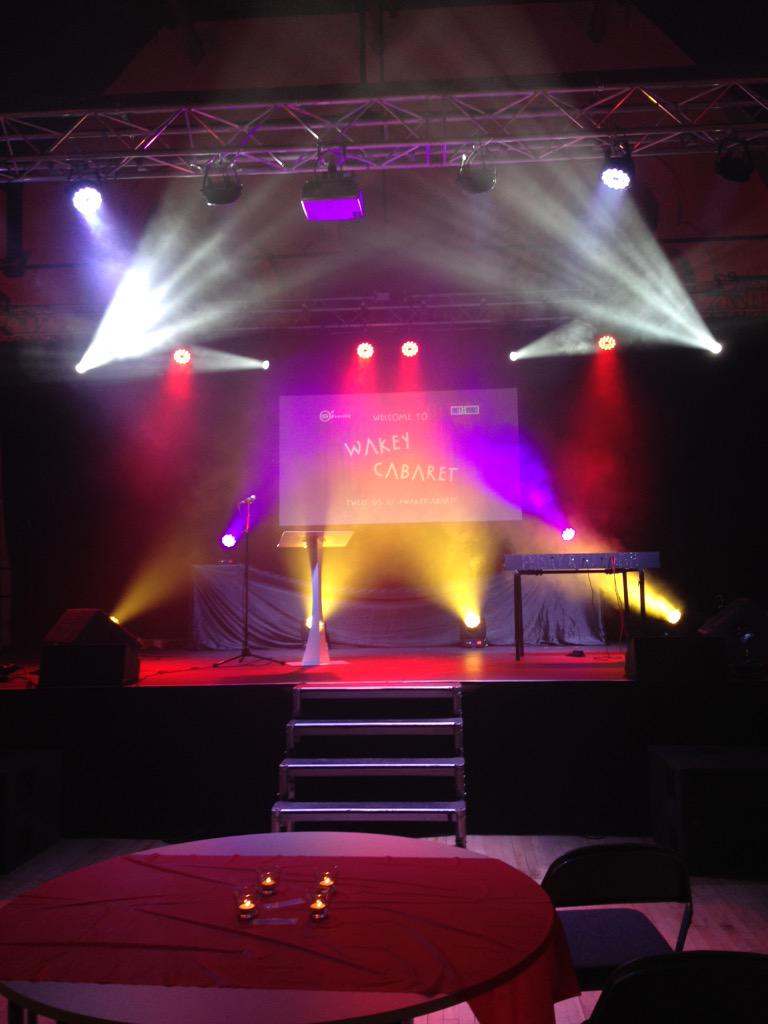 981Laurajayne's tweet photo. Looking good at Wakey Cabaret! Doors have just opened! Can't wait! @G2Events2015 #WakeyCabaret http://t.co/Mre3zjpDgB