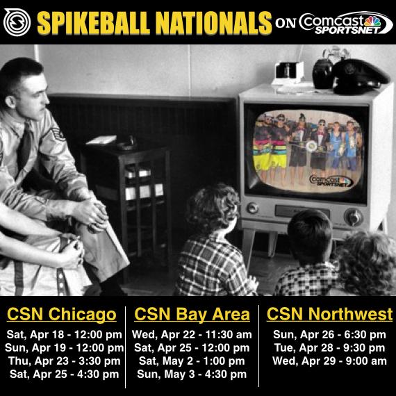 RT CONTEST: Spikeball Nationals on Comcast SportsNet! Win a new #Spikeball set! More info: bit.ly/SpikeCC